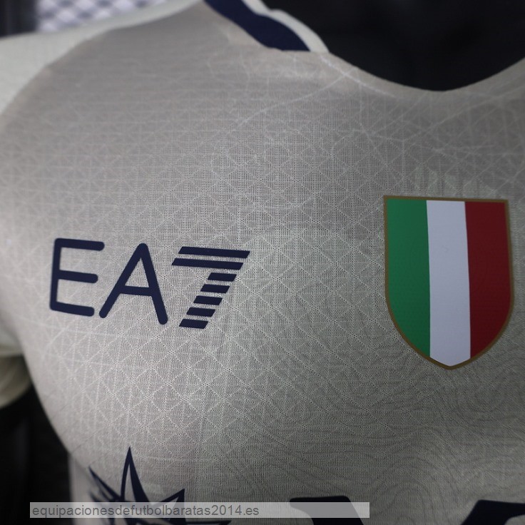 Nuevo Tailandia Especial Camiseta Napoli 23/24 Amarillo Baratas